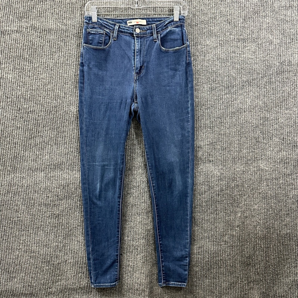 Levis High Rise Legging Jeans‎ Womens Measures 27" Denim Cotton Stretch